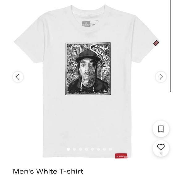 The Marathon Clothing TMC Gray Crewneck Tee SZ‎ Small Nipsey Hustle Music - Picture 1 of 4